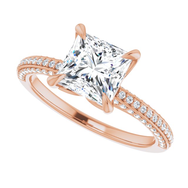 Square Engagement Ring Mounting