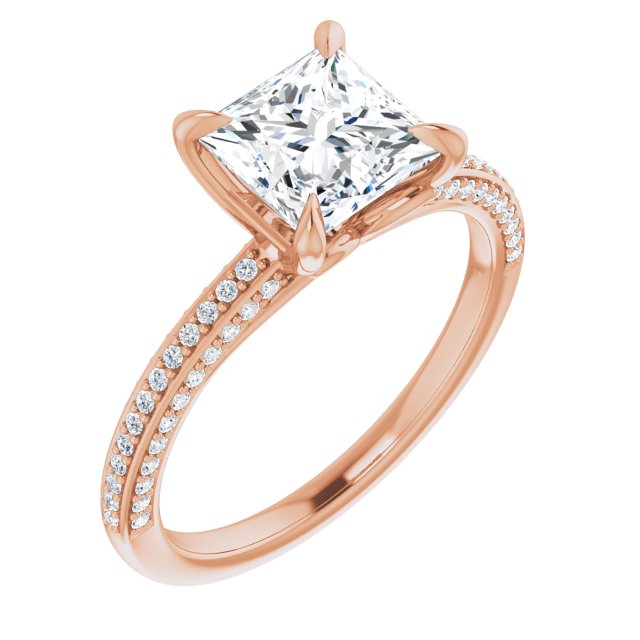 Square Engagement Ring Mounting
