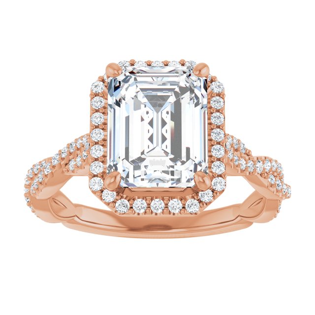 Emerald Engagement Ring Mounting