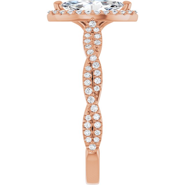 Marquise Engagement Ring Mounting