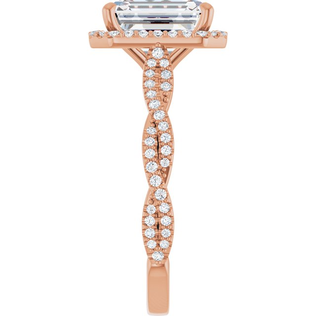 Emerald Engagement Ring Mounting