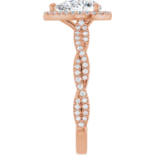 Pear Engagement Ring Mounting