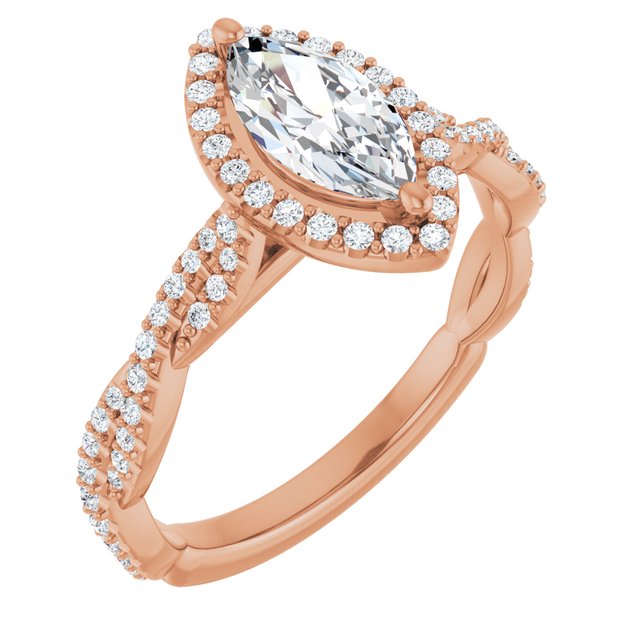 Marquise Engagement Ring Mounting