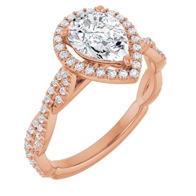 Pear Engagement Ring Mounting