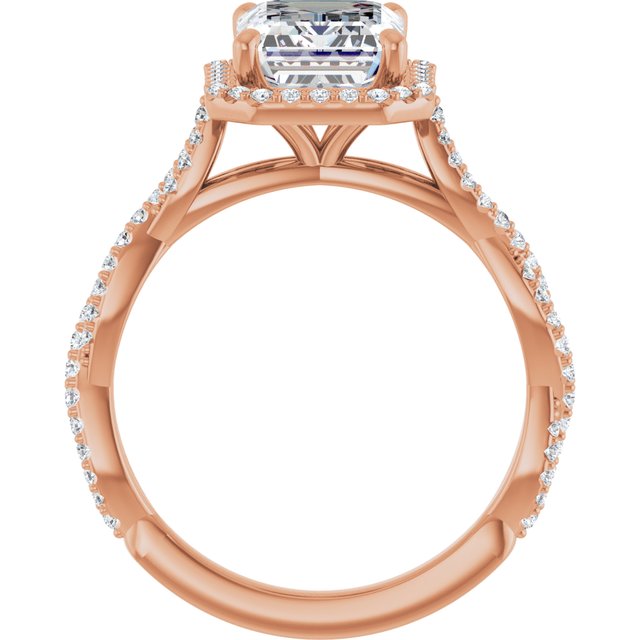 Emerald Engagement Ring Mounting