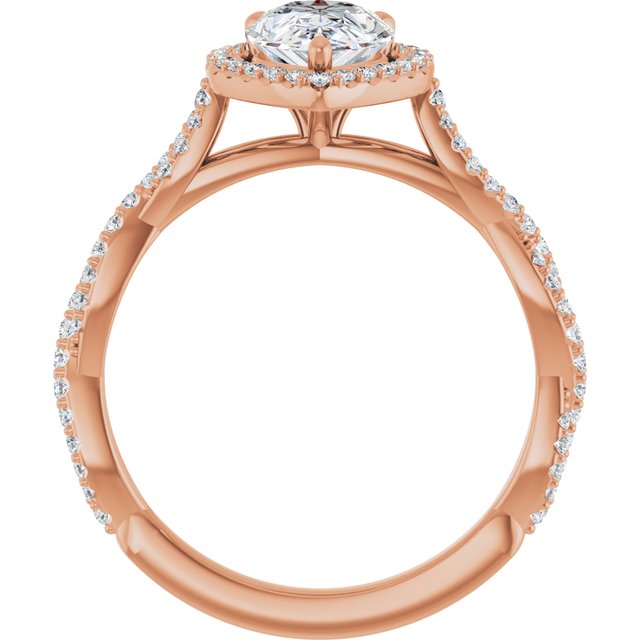 Pear Engagement Ring Mounting