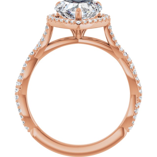 Heart Engagement Ring Mounting