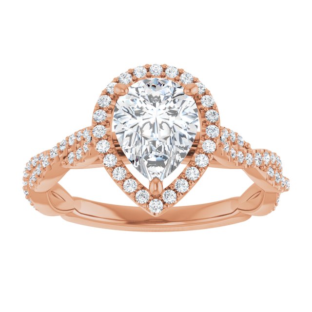 Pear Engagement Ring Mounting