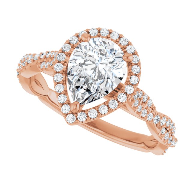 Pear Engagement Ring Mounting