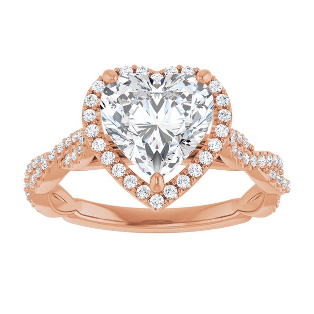 Heart Engagement Ring Mounting