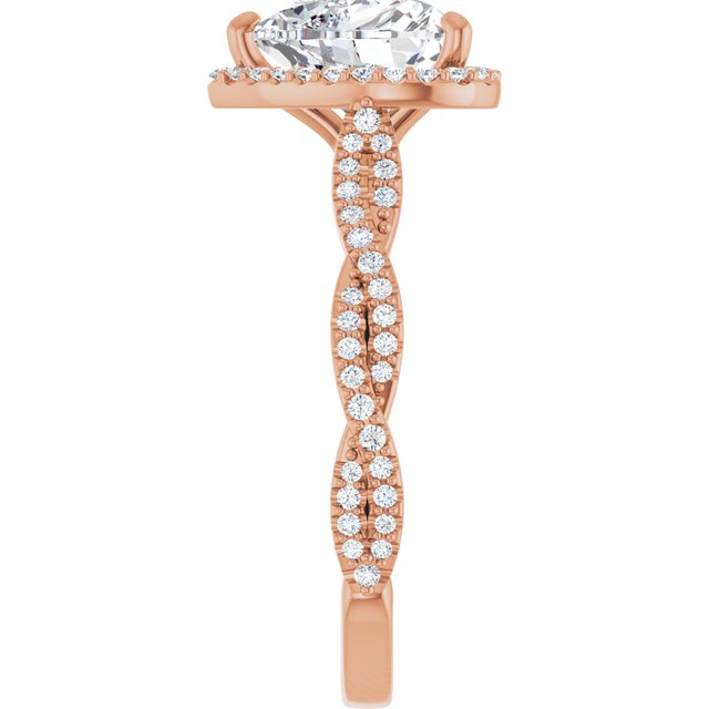 Heart Engagement Ring Mounting