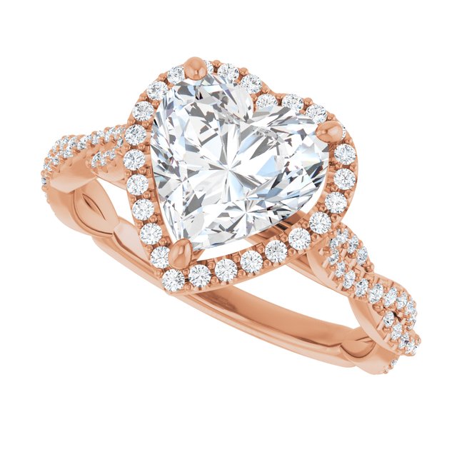Heart Engagement Ring Mounting