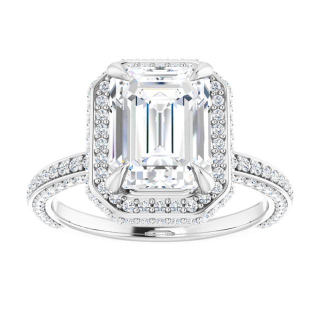 Emerald Engagement Ring Mounting