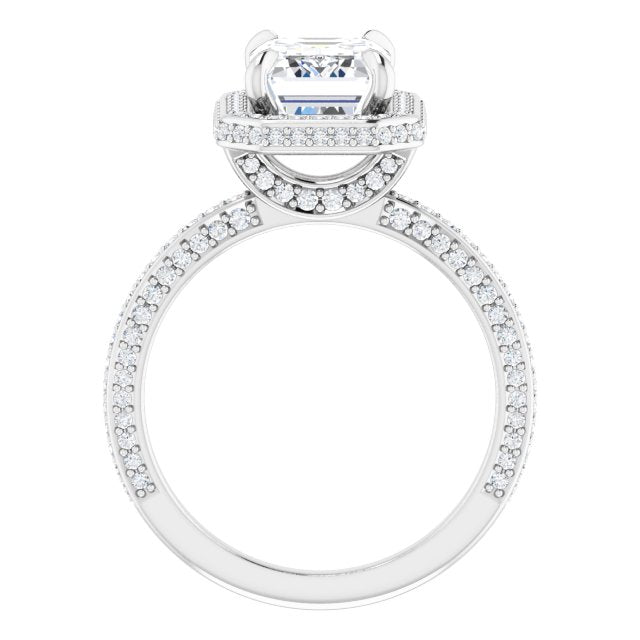 Emerald Engagement Ring Mounting