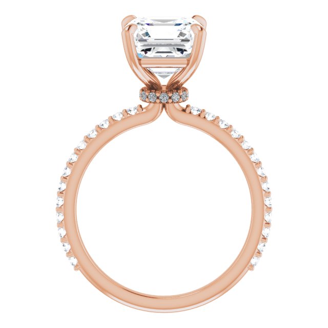 Asscher Engagement Ring Mounting
