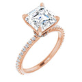 Asscher Engagement Ring Mounting