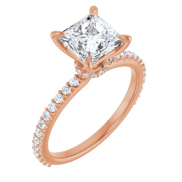 Square Engagement Ring Mounting