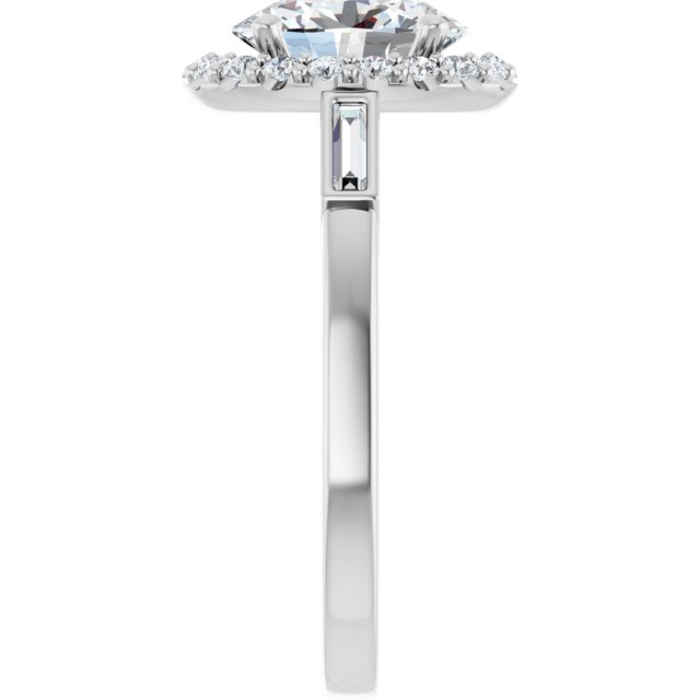 Oval Engagement Ring Mounting