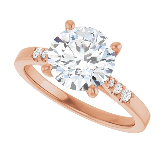 Round Engagement Ring Mounting