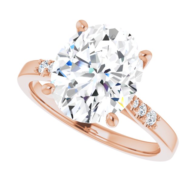 Oval Engagement Ring Mounting