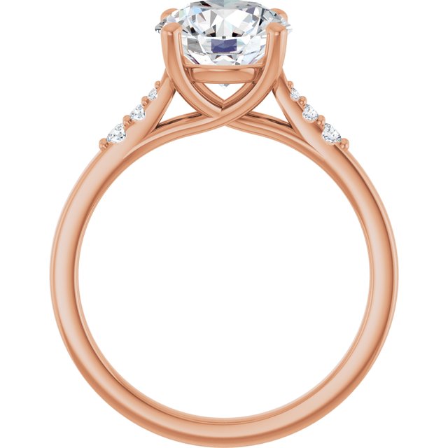 Round Engagement Ring Mounting