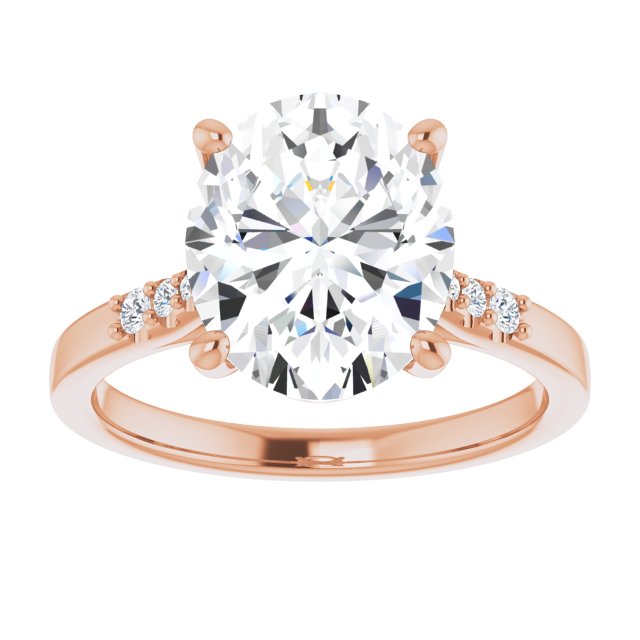 Oval Engagement Ring Mounting