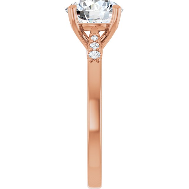 Round Engagement Ring Mounting