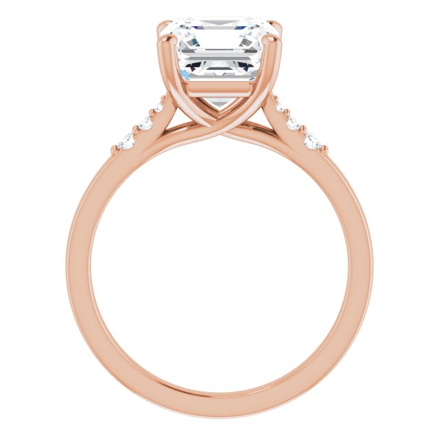 Asscher Engagement Ring Mounting