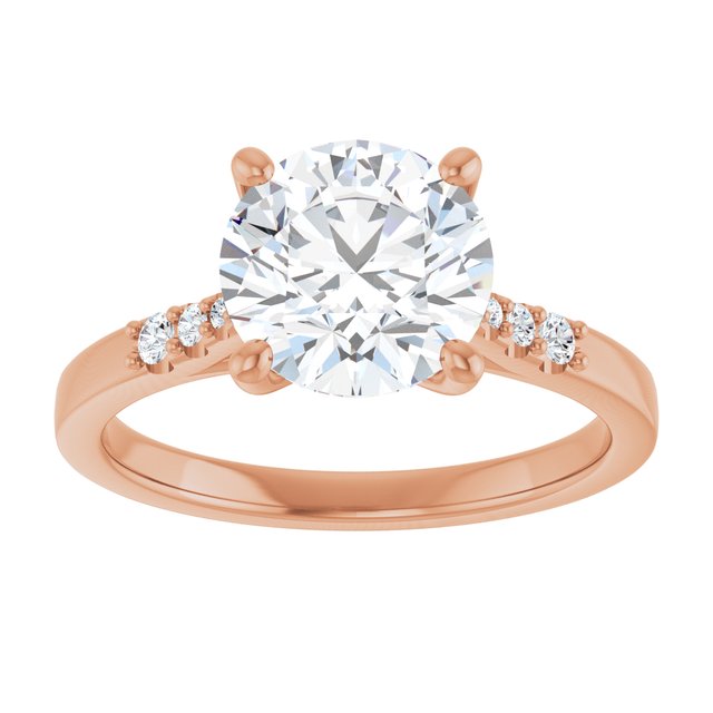 Round Engagement Ring Mounting