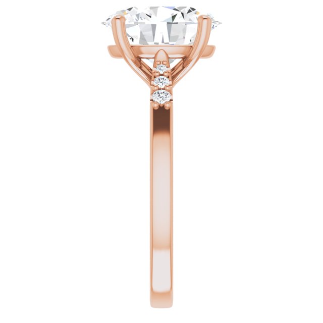 Oval Engagement Ring Mounting