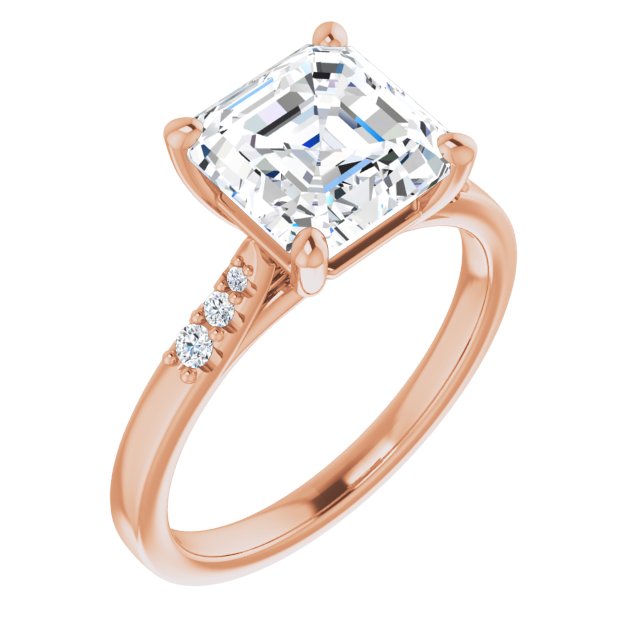 Asscher Engagement Ring Mounting