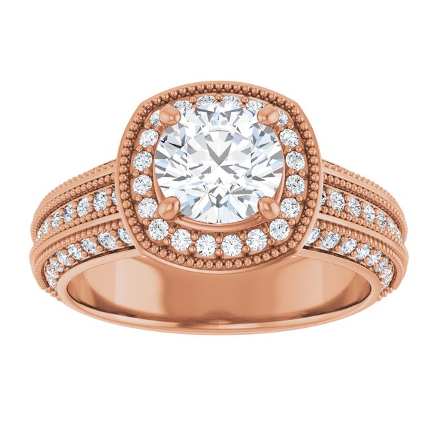 Round Engagement Ring Mounting