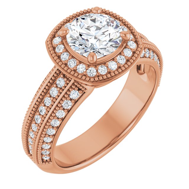 Round Engagement Ring Mounting