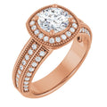 Round Engagement Ring Mounting