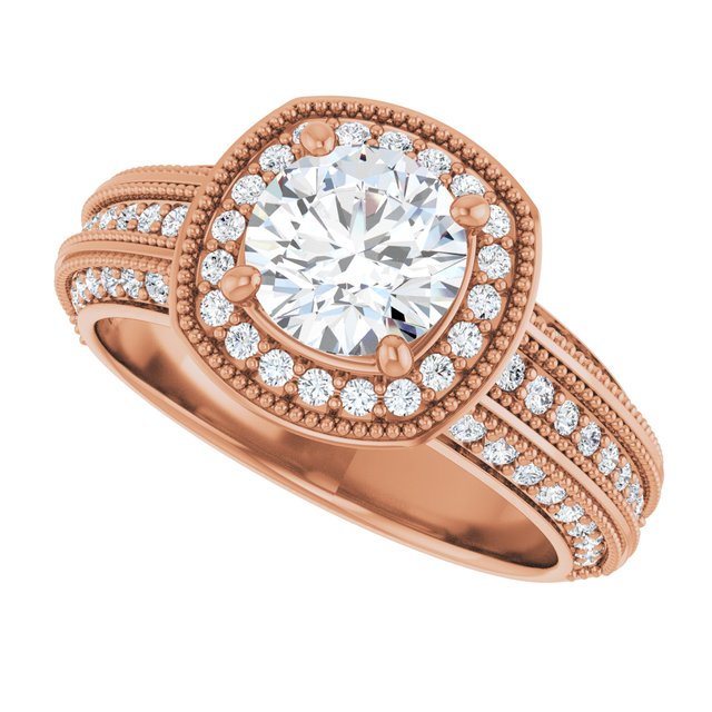 Round Engagement Ring Mounting