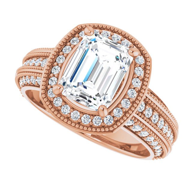Emerald Engagement Ring Mounting