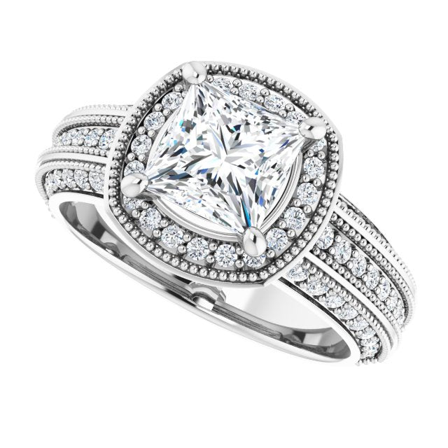 Square Engagement Ring Mounting