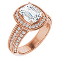 Emerald Engagement Ring Mounting