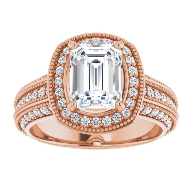 Emerald Engagement Ring Mounting