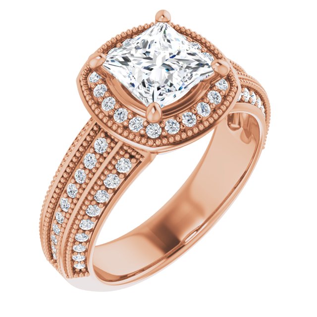 Square Engagement Ring Mounting