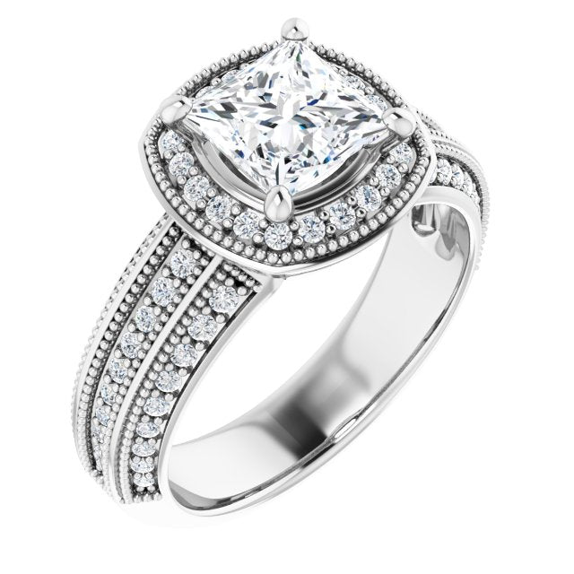 Square Engagement Ring Mounting
