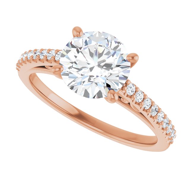 Round Engagement Ring Mounting