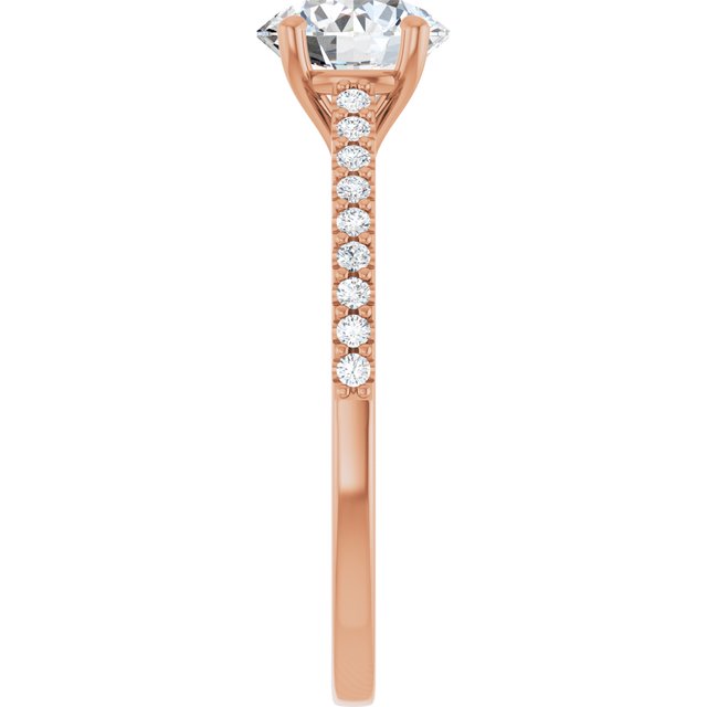 Round Engagement Ring Mounting