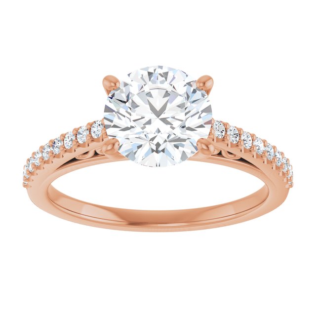 Round Engagement Ring Mounting