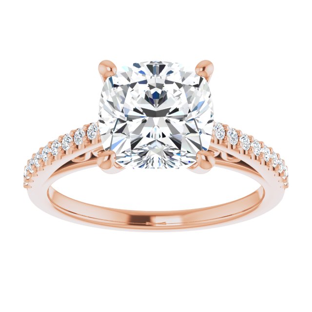 Cushion Engagement Ring Mounting