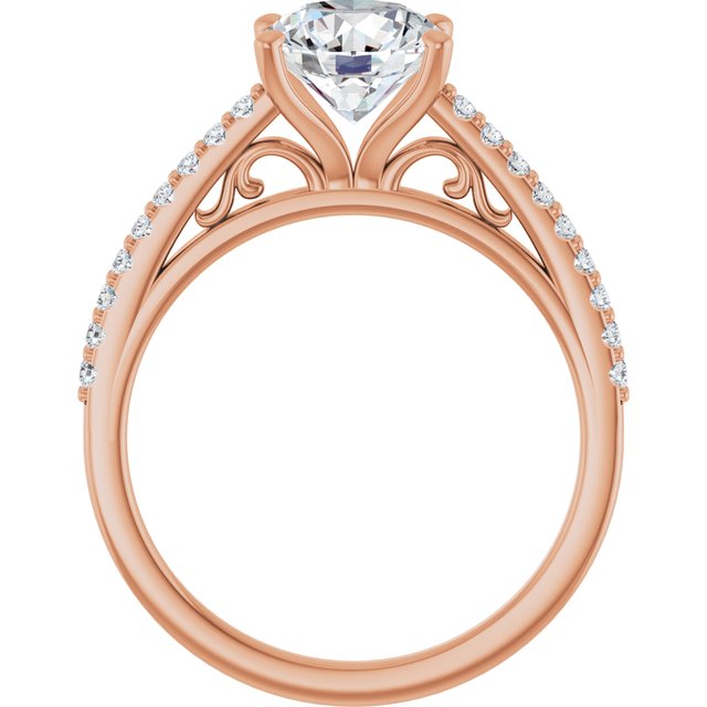Round Engagement Ring Mounting