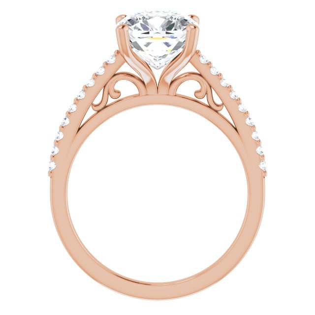 Cushion Engagement Ring Mounting