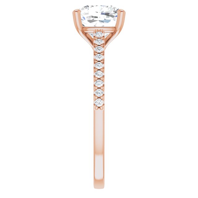 Cushion Engagement Ring Mounting