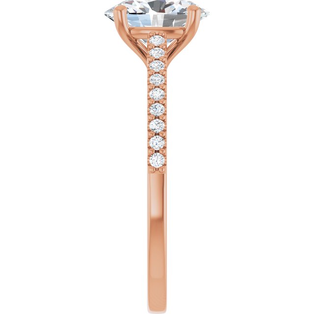 Oval Engagement Ring Mounting