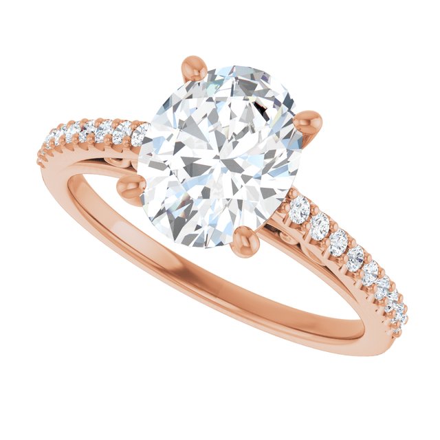 Oval Engagement Ring Mounting